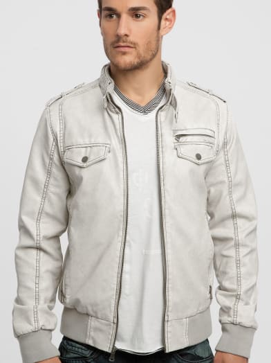 White Smoke Jacket | GUESS.com