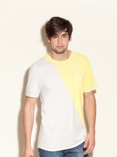 Artisan Short-Sleeve Color-Blocked Tee | GUESS.com