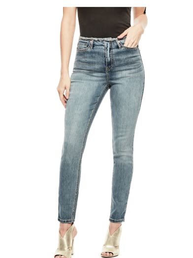 Tallie Frayed Waist Jeans | GuessFactory.com
