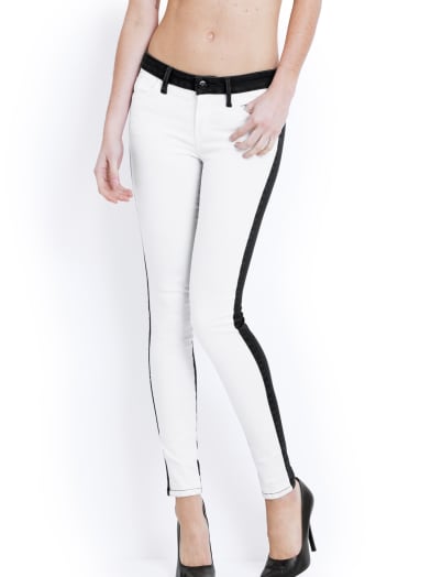 Brittney Two-Tone Denim Leggings | GUESS.com