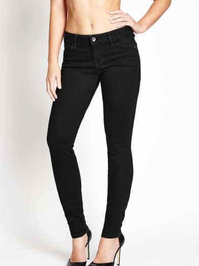 Mid-Rise Curve X Jeans with Black Silicone Rinse | GUESS.ca