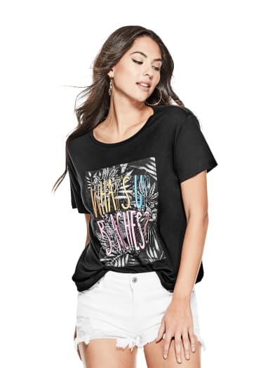 What's Up Beaches Graphic Tee | GUESS.com