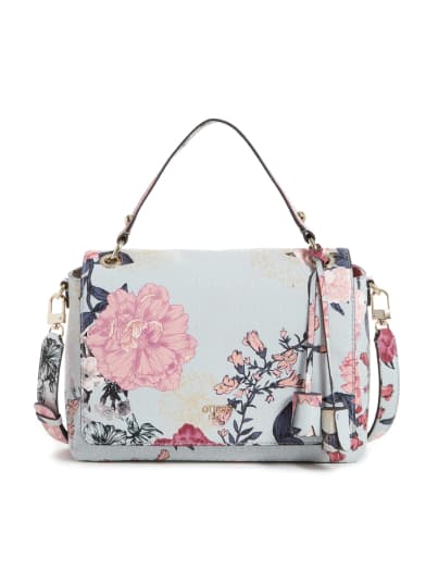 Seraphina Floral Flap Satchel | GUESS.com