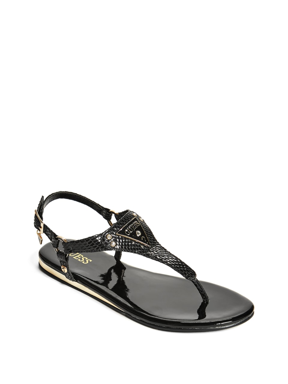 GUESS Factory Women s Carmela T Strap Sandals