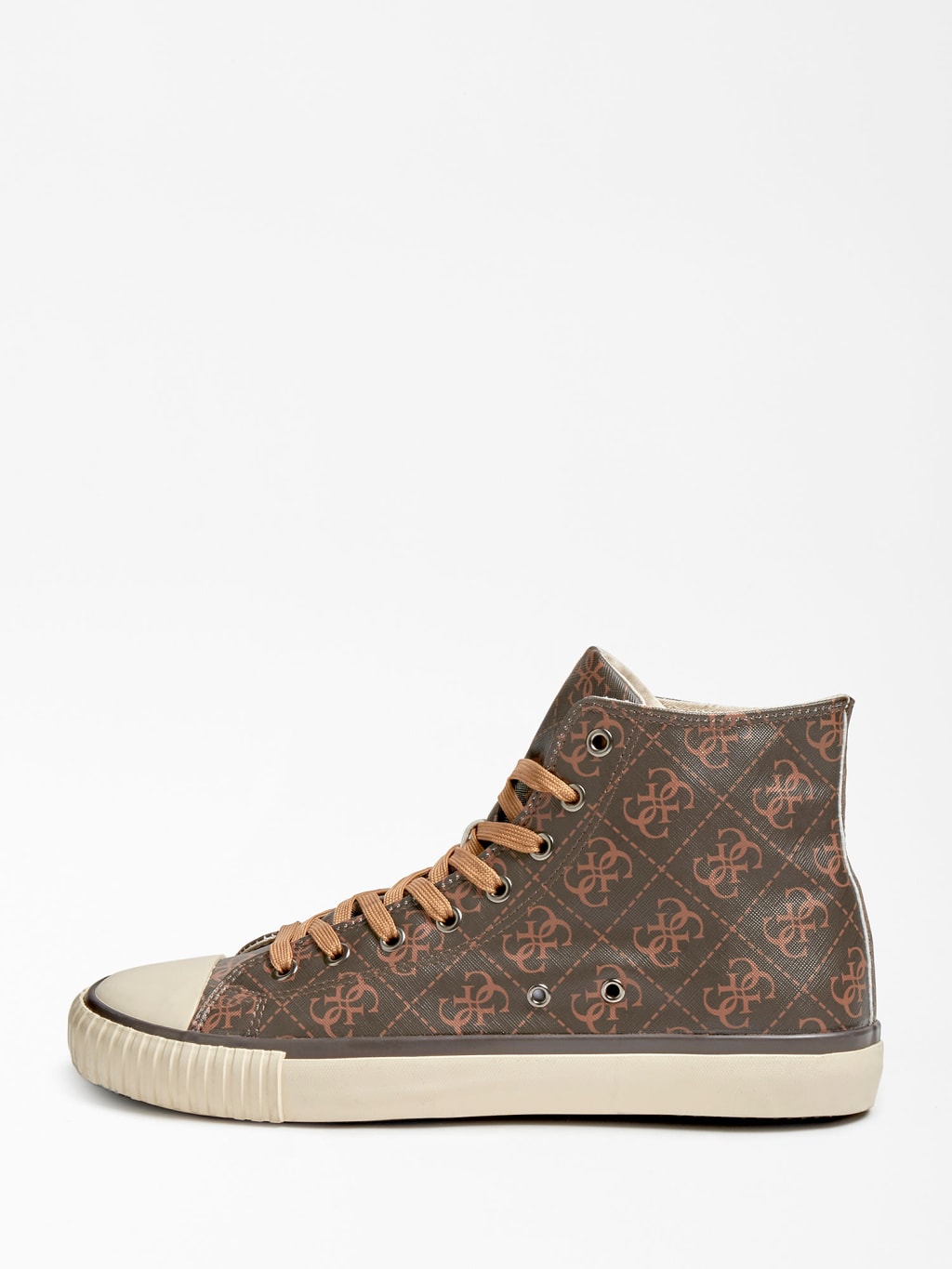 Ederle 4g Logo High Top Sneaker Guess Outlet