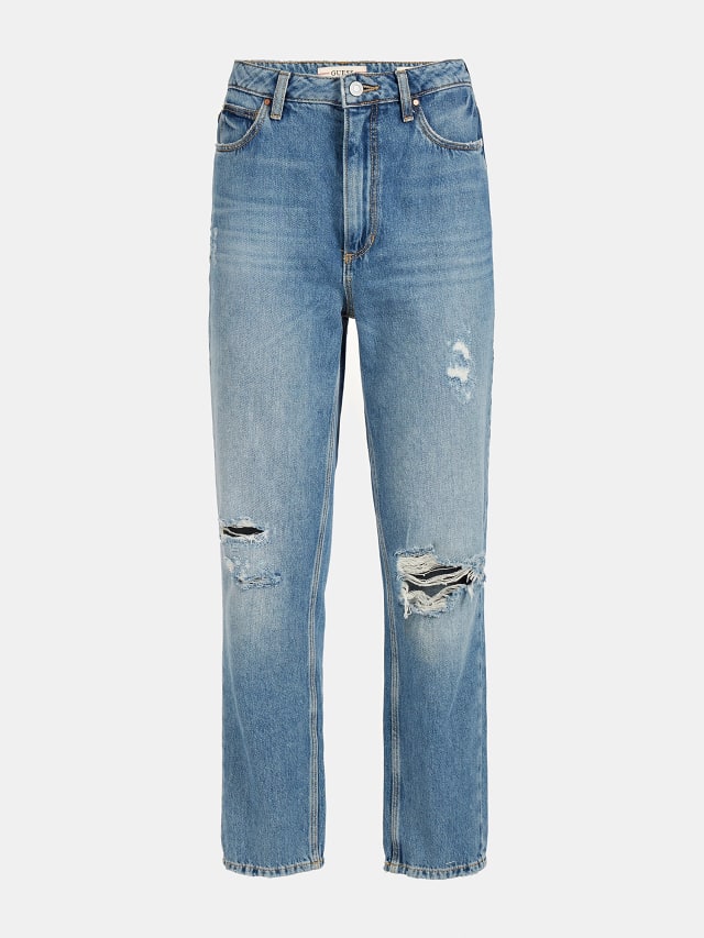 RELAXED FIT DENIM PANT ABRASIONS | GUESS® Official Website