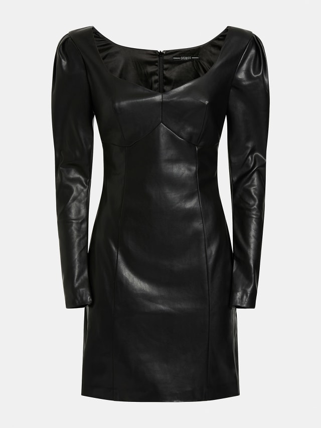 FAUX LEATHER DRESS | GUESS® Official ...