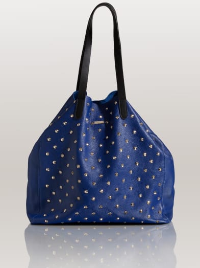 Studded Leather Tote | GUESS.com