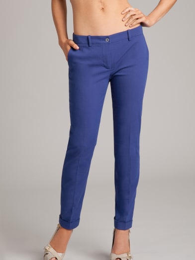 red guess pants
