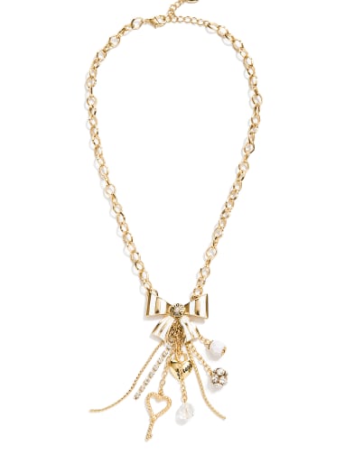 Bow Charm Necklace | GUESS.com