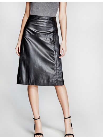 Janis Leather Skirt | GUESS by Marciano