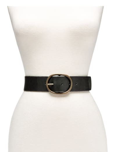 Wide Leather Belt | GUESS.ca