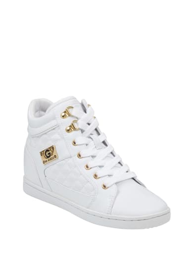 g by guess register wedge sneakers