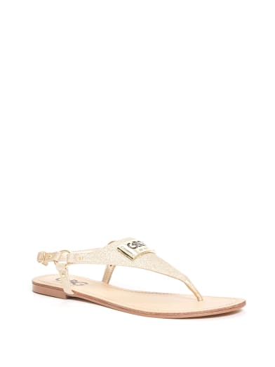 guess logo sandals