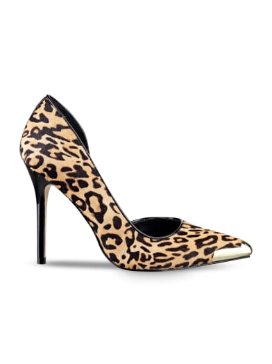 Beilany Haircalf Toe-Cap Pumps | GUESS.com