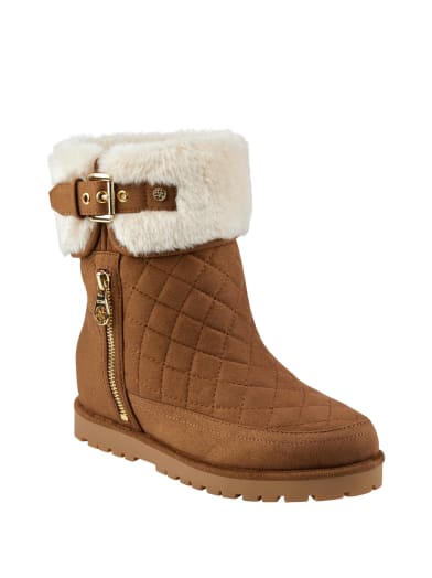 Febe Fur-Lined Bootie | GUESS.com