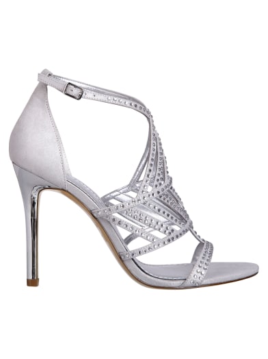 Hilonas Rhinestone High-Heel Sandals | GUESS.com