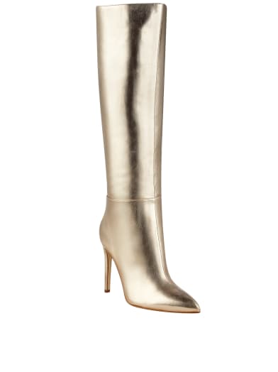 Lilly Metallic Tall Boots | GUESS.com