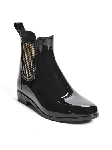 Ranae Rhinestone Rain Boots | GUESS.com