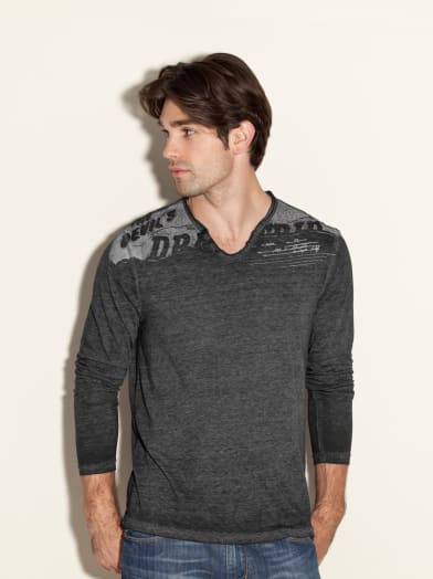 Myer Long-Sleeve Jersey Tee | GUESS.com