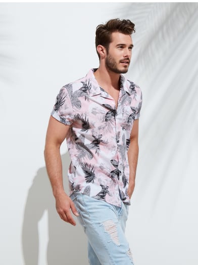 Blooming Geo Shirt | GUESS.com