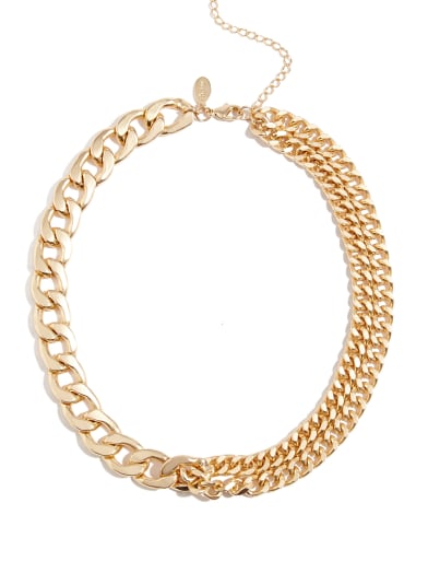 Gold-Tone Chunky Chain-Link Necklace | GUESS.com