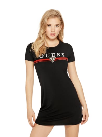 Rivela Logo T Shirt Dress Guessfactory Com