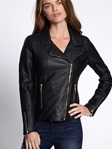 Finnegan Quilted Moto Jacket | GbyGuess.com