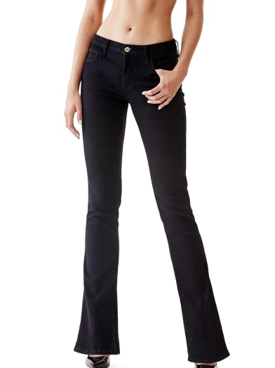 Mid-Rise Curve X Flare Jeans in Silicone Rinse | GUESS.com