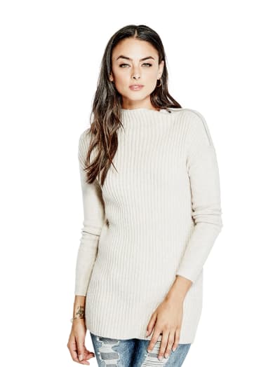 Kathryn Zip Sweater | GUESS.com