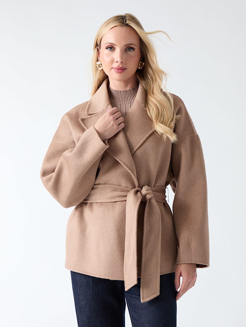 MARCIANO BY GUESS Ella Belted Short Coat