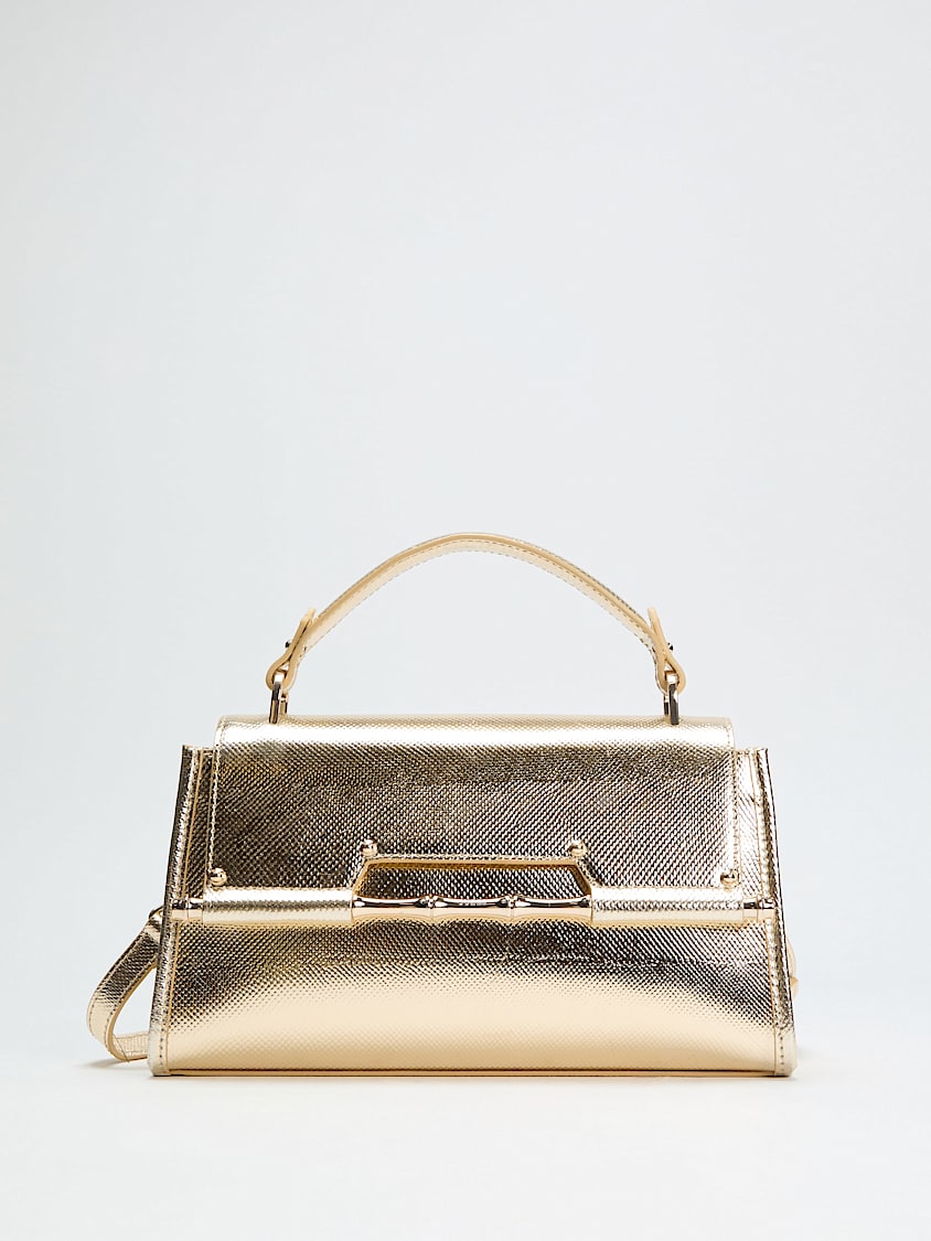 MARCIANO BY GUESS Iris Metallic Leather Top Handle Bag
