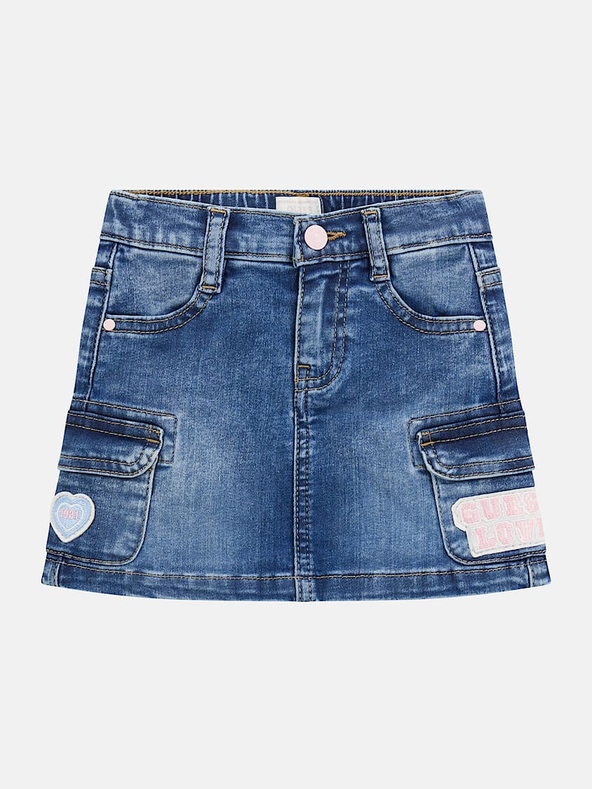 GUESS KIDS Stretch Denim Skirt (3M-7)