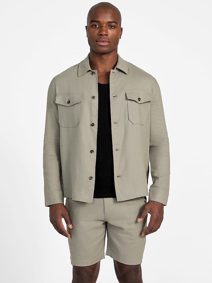 GUESS Eco Fletcher Linen Shacket
