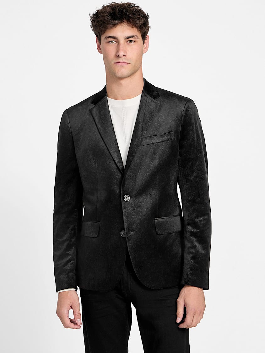 GUESS Eco Fulham Embossed Velvet Blazer