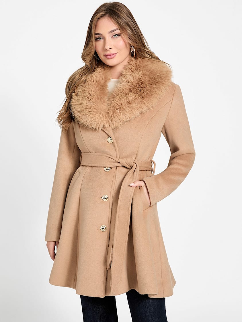 GUESS Eve Belted Coat