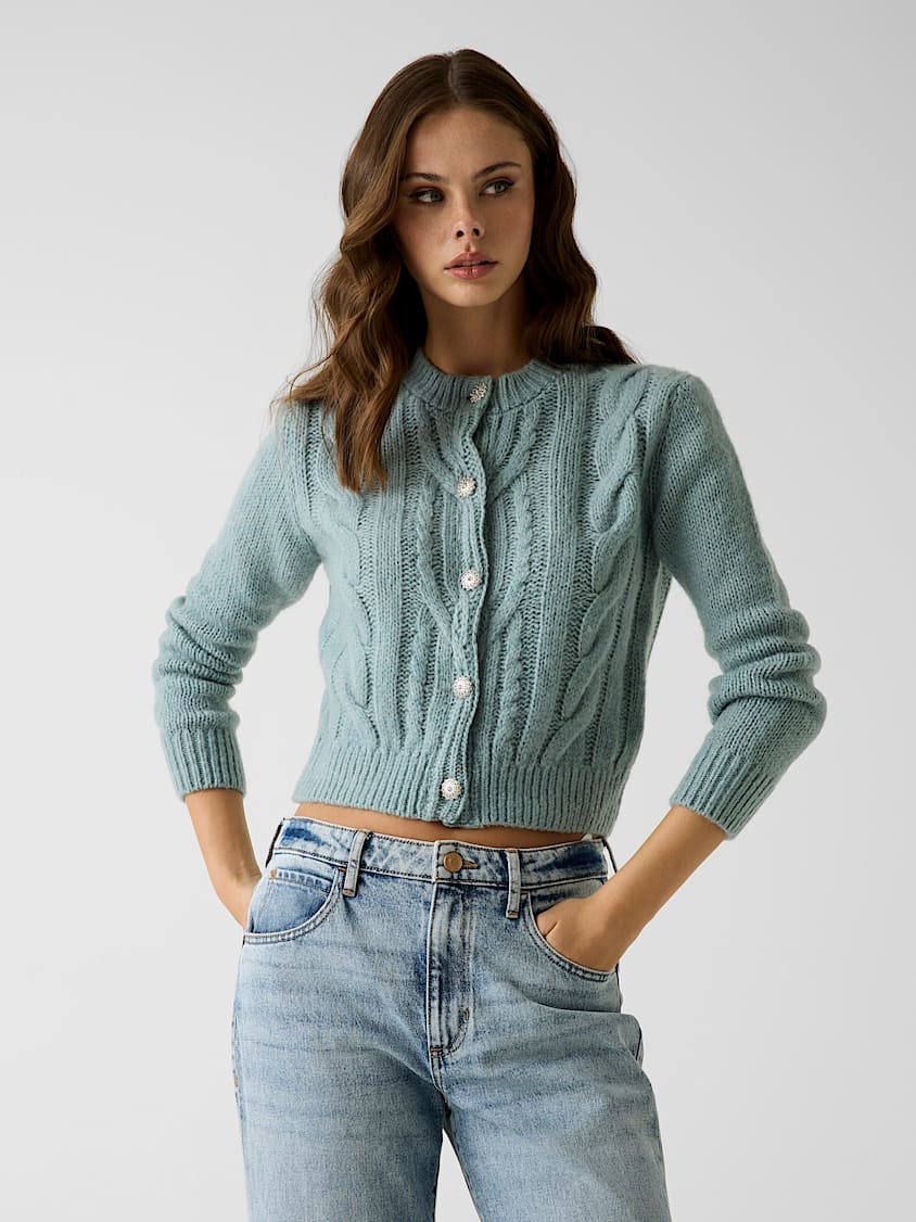 GUESS Wool-Blend Cardigan