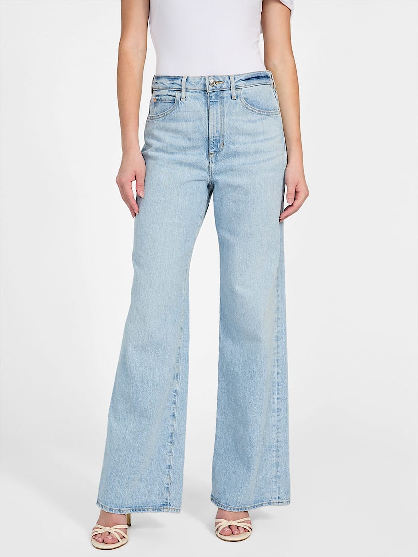 GUESS Wide Leg Denim Jeans