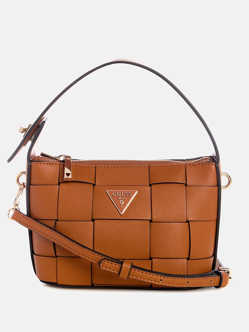 GUESS Maylee Woven Mini Hobo Bag