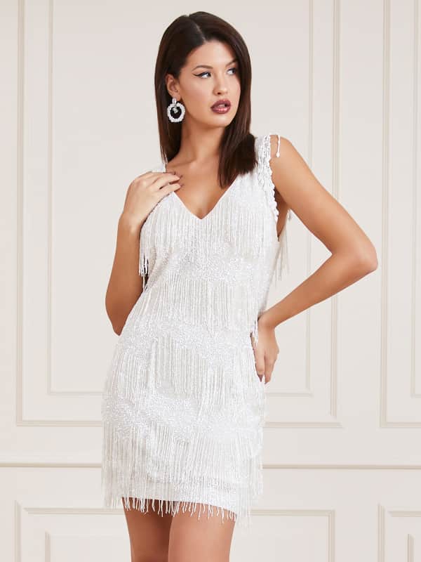 

Платье «Marciano» С Бахромой И Пайетками