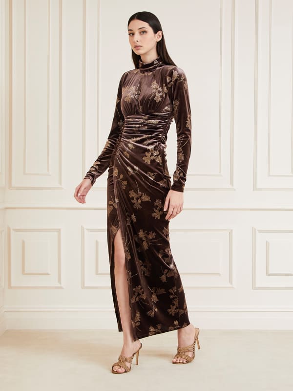 Guess Marciano Velvet Long Dress