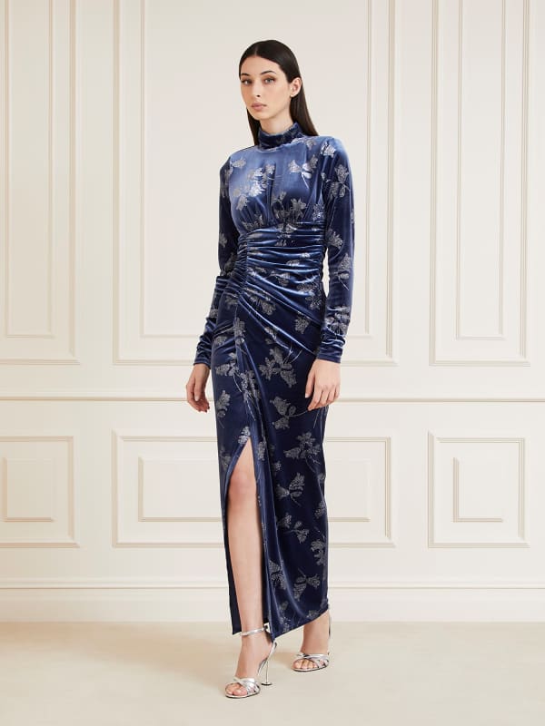 Robe Longue En Velours Marciano