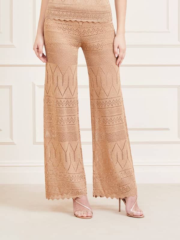 Pantalon Lurex Crochet Marciano