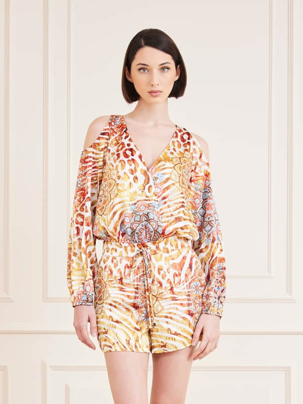 Image of Marciano Kurzer Jumpsuit Animalprint