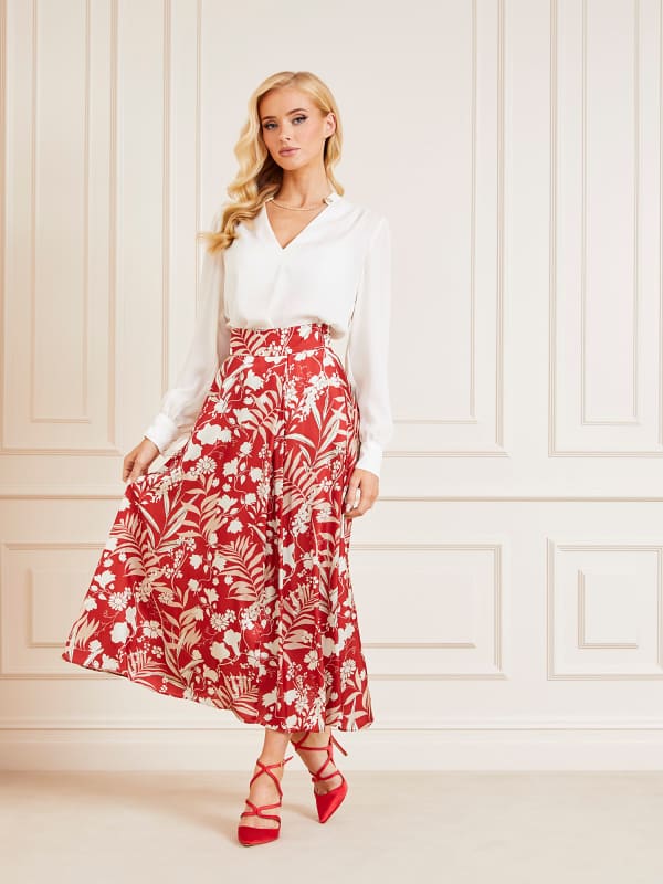 Jupe Longue Imprimé All Over Marciano