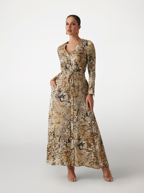 Maxi-Chemisier-Kleid Marciano
