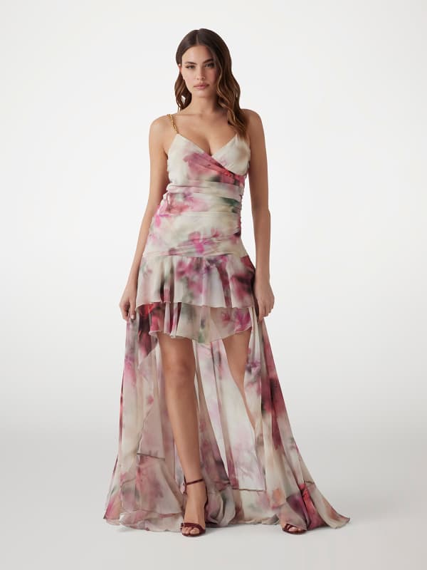 Langes Marciano Kleid Blumenprint