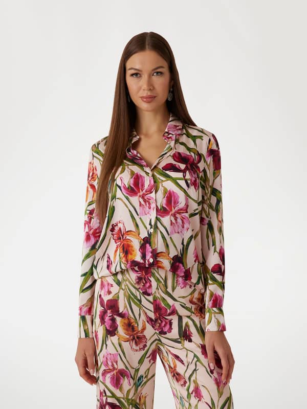 Marciano Satinhemd Floraler Print