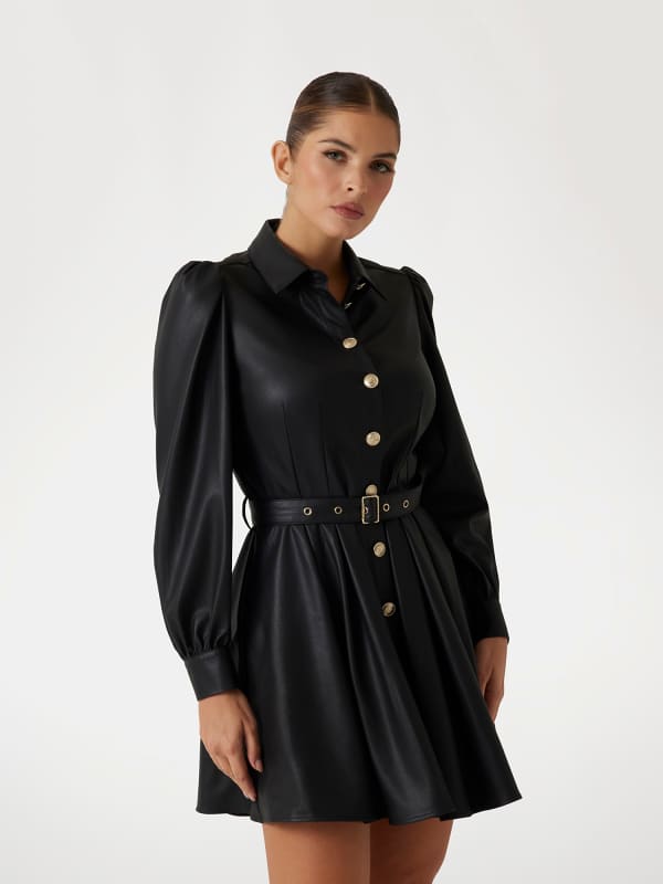 Kurzes Glockiges Marciano Hemdblusenkleid