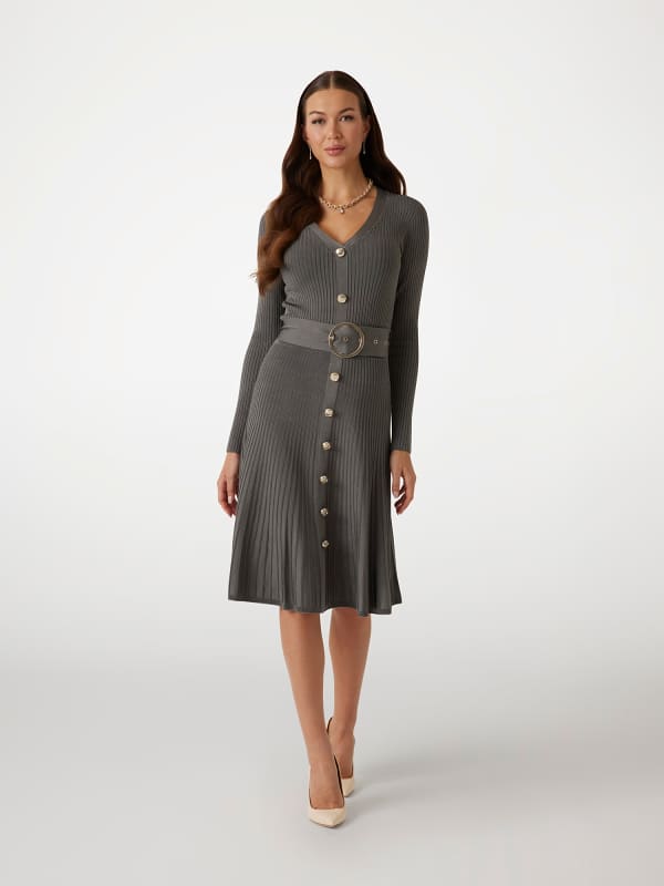 Mittellanges Marciano Rippstrickkleid
